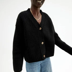 Store Cardigan Med Struktur Dame Loungewear