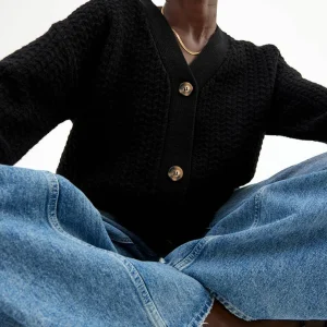 New Cardigan Med Struktur Dame Kapsel