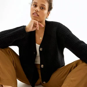 Store Cardigan Med Struktur Dame Loungewear