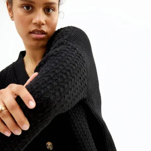 New Cardigan Med Struktur Dame Kapsel