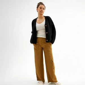 Store Cardigan Med Struktur Dame Loungewear