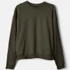 Fashion Crewneck Genser Bomull Dame Gensere