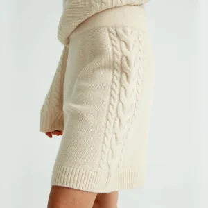 Cheap Flettestrikket Shorts I Ull Dame Kapsel