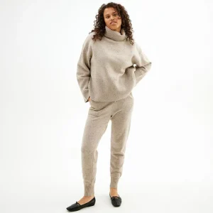 Cheap Oversized Hoyhalset Strikkegenser Dame Gensere