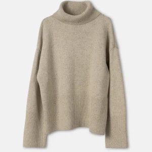 Cheap Oversized Hoyhalset Strikkegenser Dame Gensere
