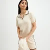 Cheap T-Skjørte Med Krage Dame Loungewear