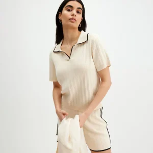 Cheap T-Skjørte Med Krage Dame Loungewear